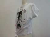 BLUSA TRIESSE JUV FEM M/C MALHA FLAMÊ RENDA