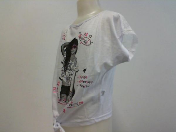 BLUSA TRIESSE JUV FEM M/C MALHA FLAMÊ RENDA
